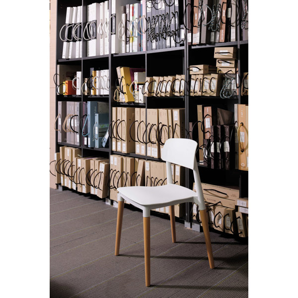 AllModern Jago Solid Back Stacking Side Chair & Reviews Wayfair